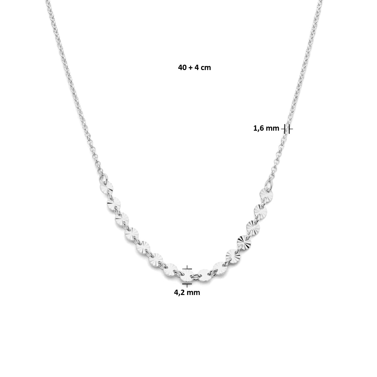 Ketting rondjes gediamanteerd