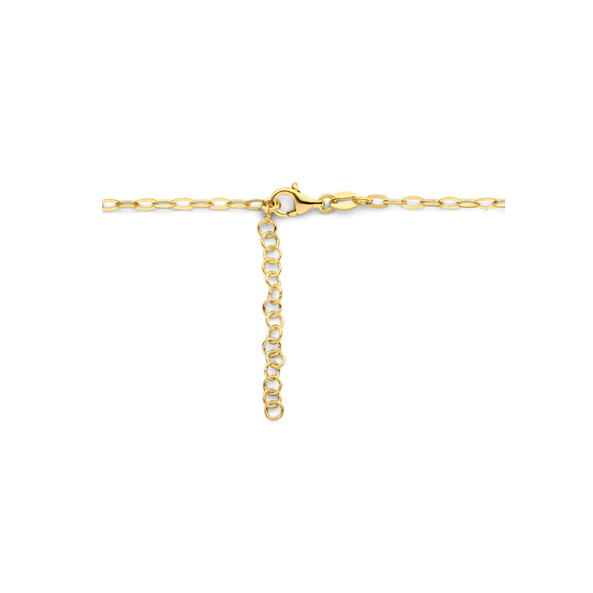 Ketting paperclip plat