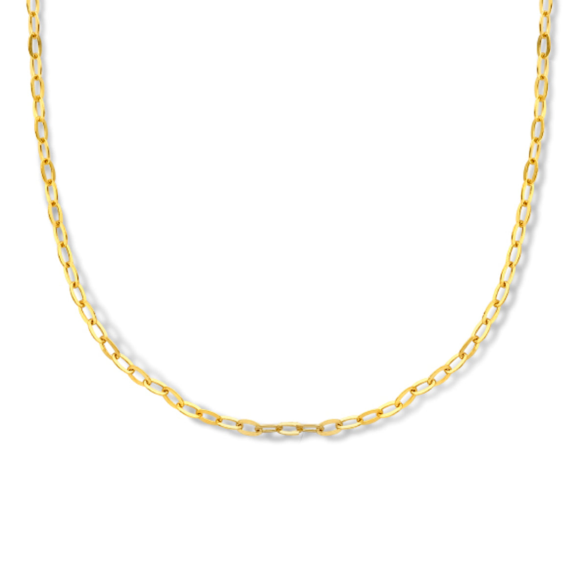 Ketting paperclip plat