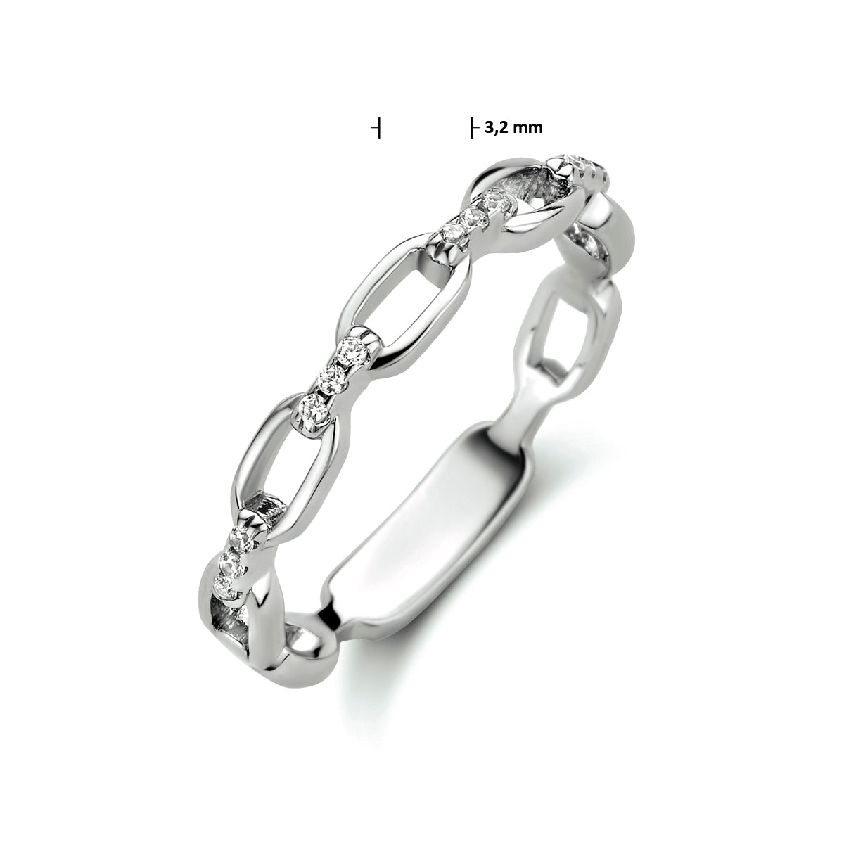 Ring schakel zirkonia