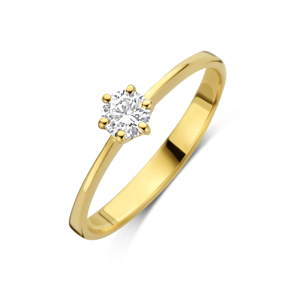 Estellara - Ring Lab Grown Diamant - 14K Geelgoud