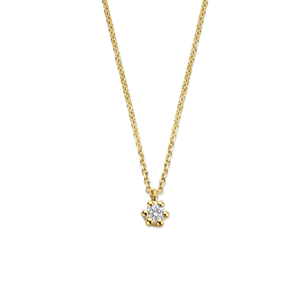 Estellara - Ketting Lab Grown Diamant - 14K Geelgoud