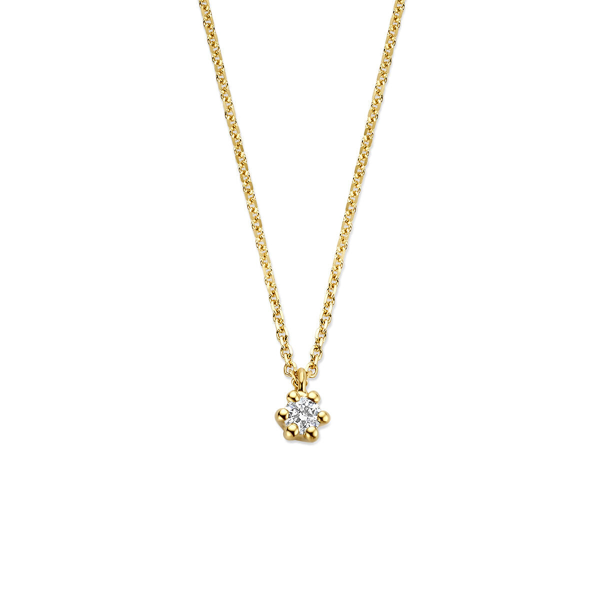 Estellara - Ketting Lab Grown Diamant - 14K Geelgoud