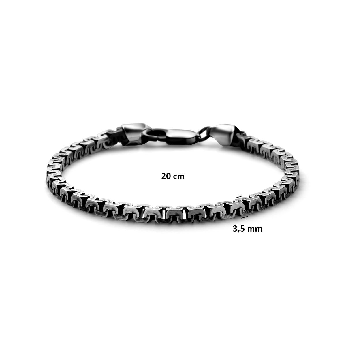 Aterno – Armband Geoxideerde - 925 Zilver