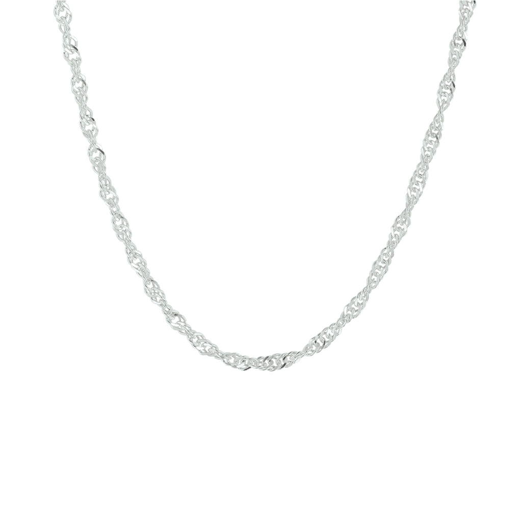 Krul/draai singapore ketting
