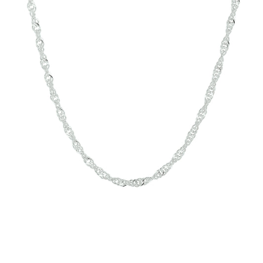 Krul/draai singapore ketting