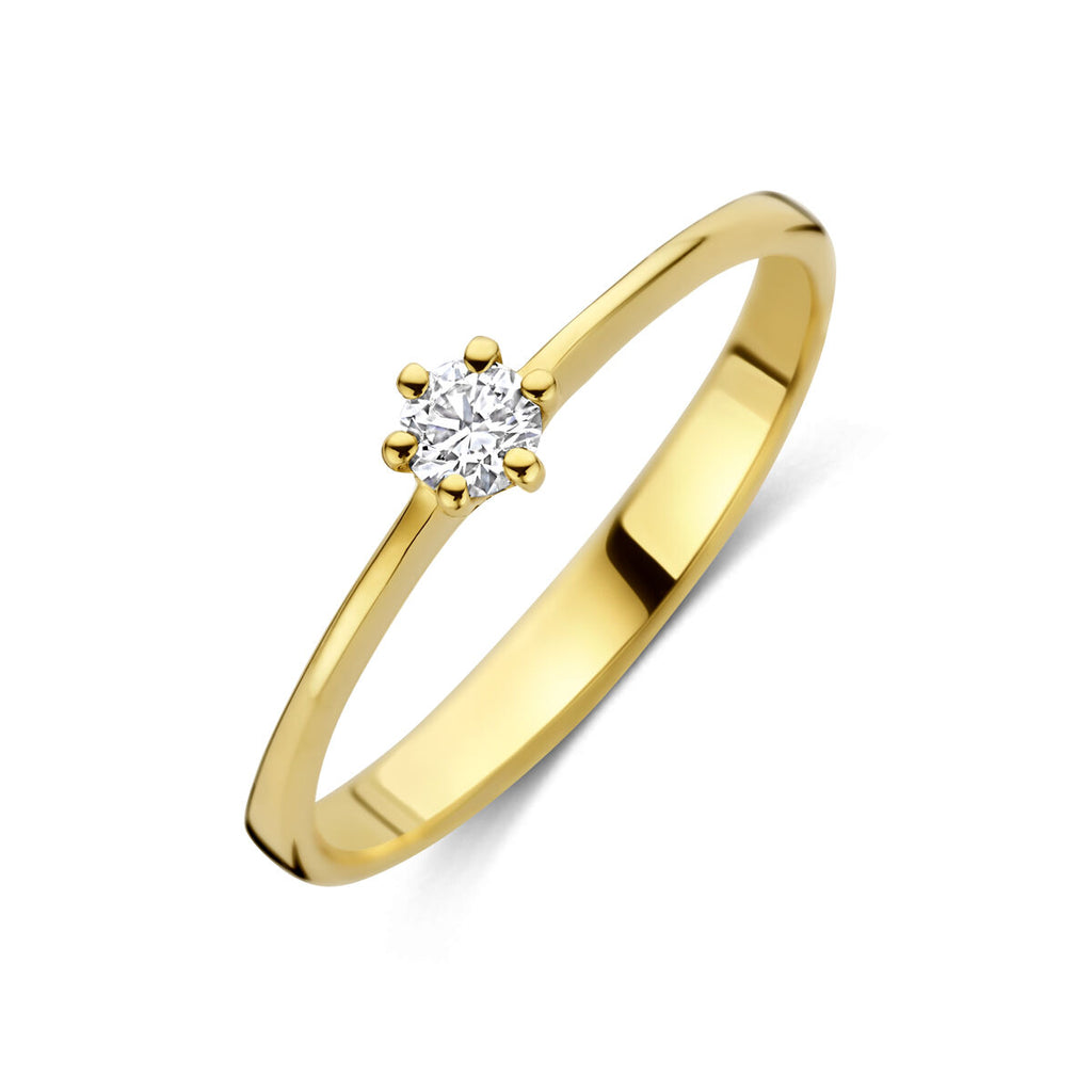 Estellara - Ring Lab Grown Diamant - 14K Geelgoud