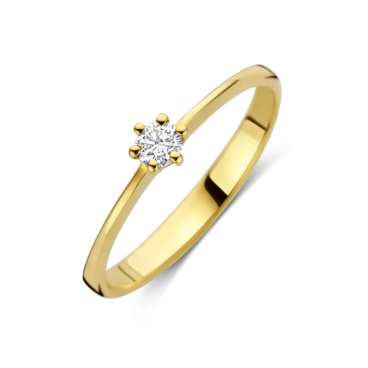 Estellara - Ring Lab Grown Diamant - 14K Geelgoud