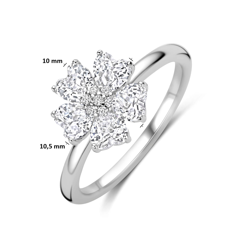 Flora - Zirkonia Ring – 925 Zilver