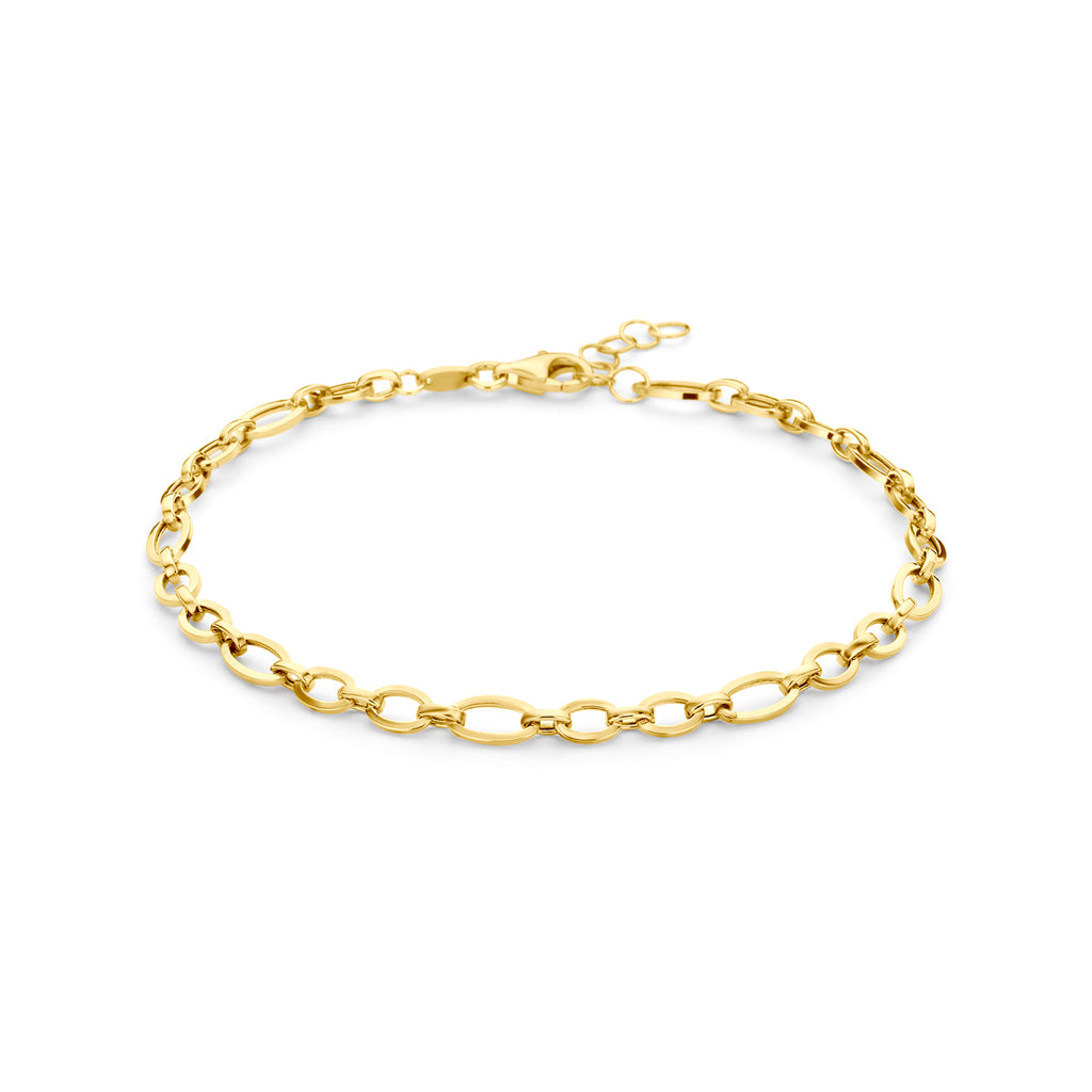 14K geelgouden armband Elenora vooraanzicht voor dames - City Juwelier