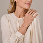 14K geelgouden dames armband met multicolor synthetische stenen - City Juwelier