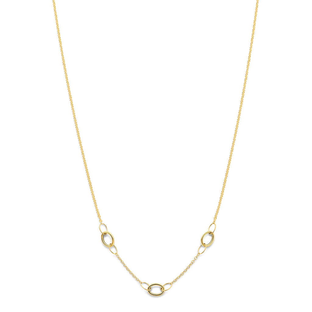 14K geelgouden ketting Velantara vooraanzicht voor dames - City Juwelier
