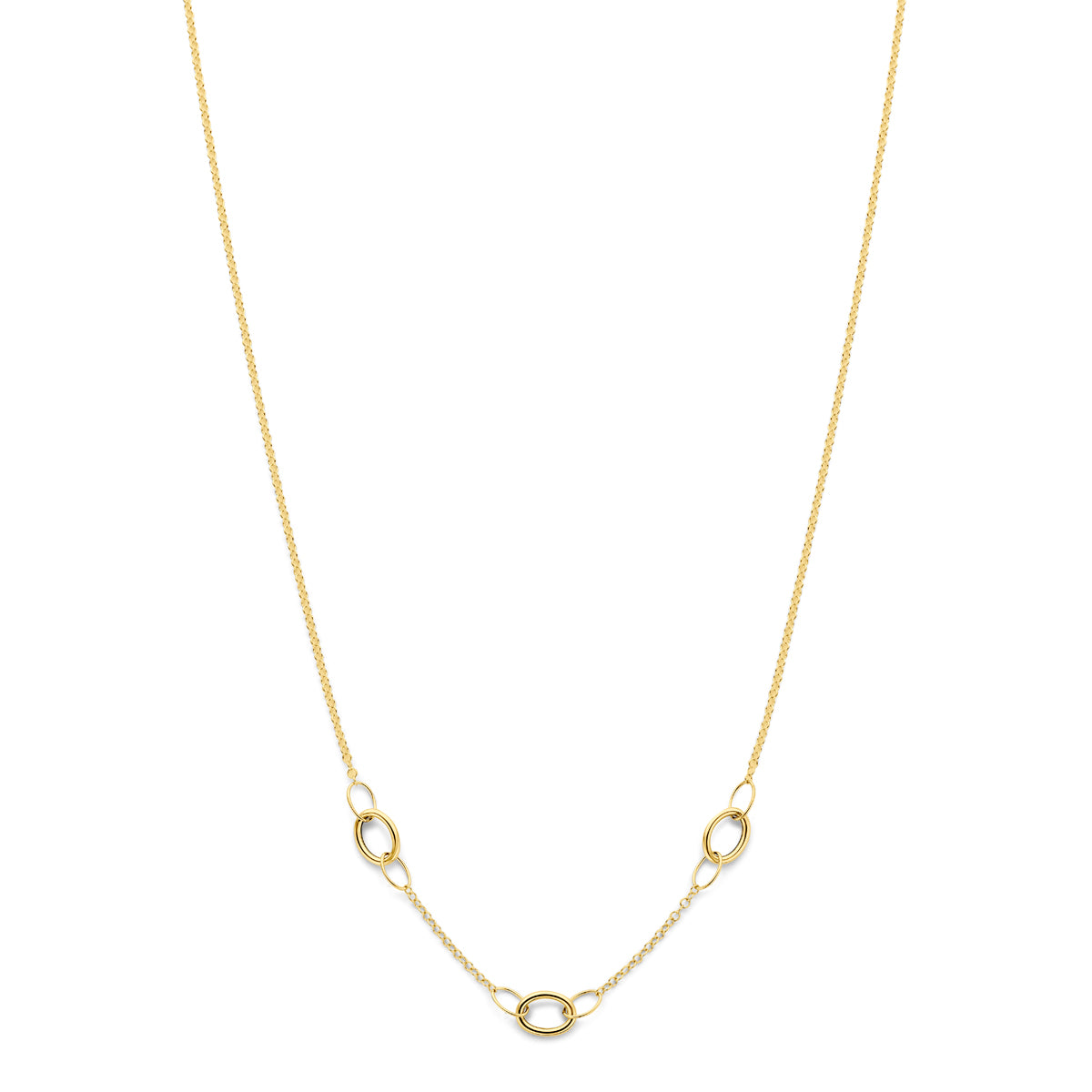 14K geelgouden ketting Velantara vooraanzicht voor dames - City Juwelier