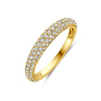14K geelgouden ring met natuurlijke diamant 0.79ct vooraanzicht voor dames - City Juwelier