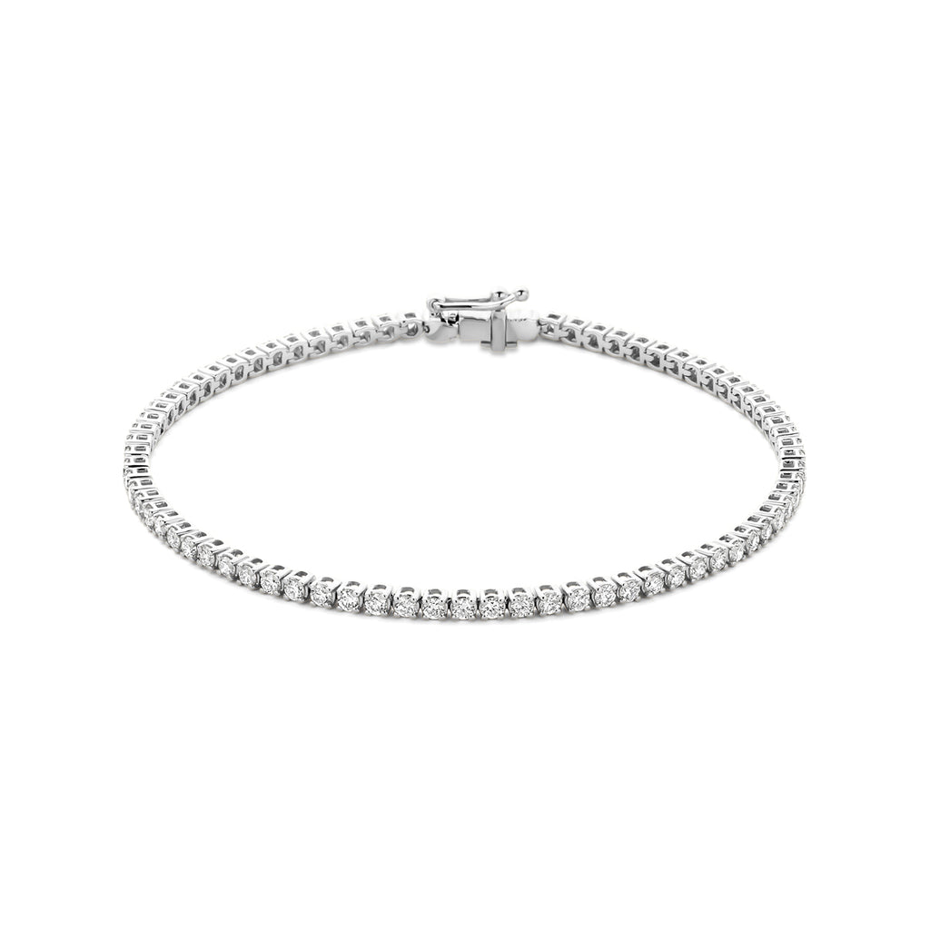 14K witgouden tennisarmband Tennalise met 2.00ct lab grown diamanten voor dames - City Juwelier