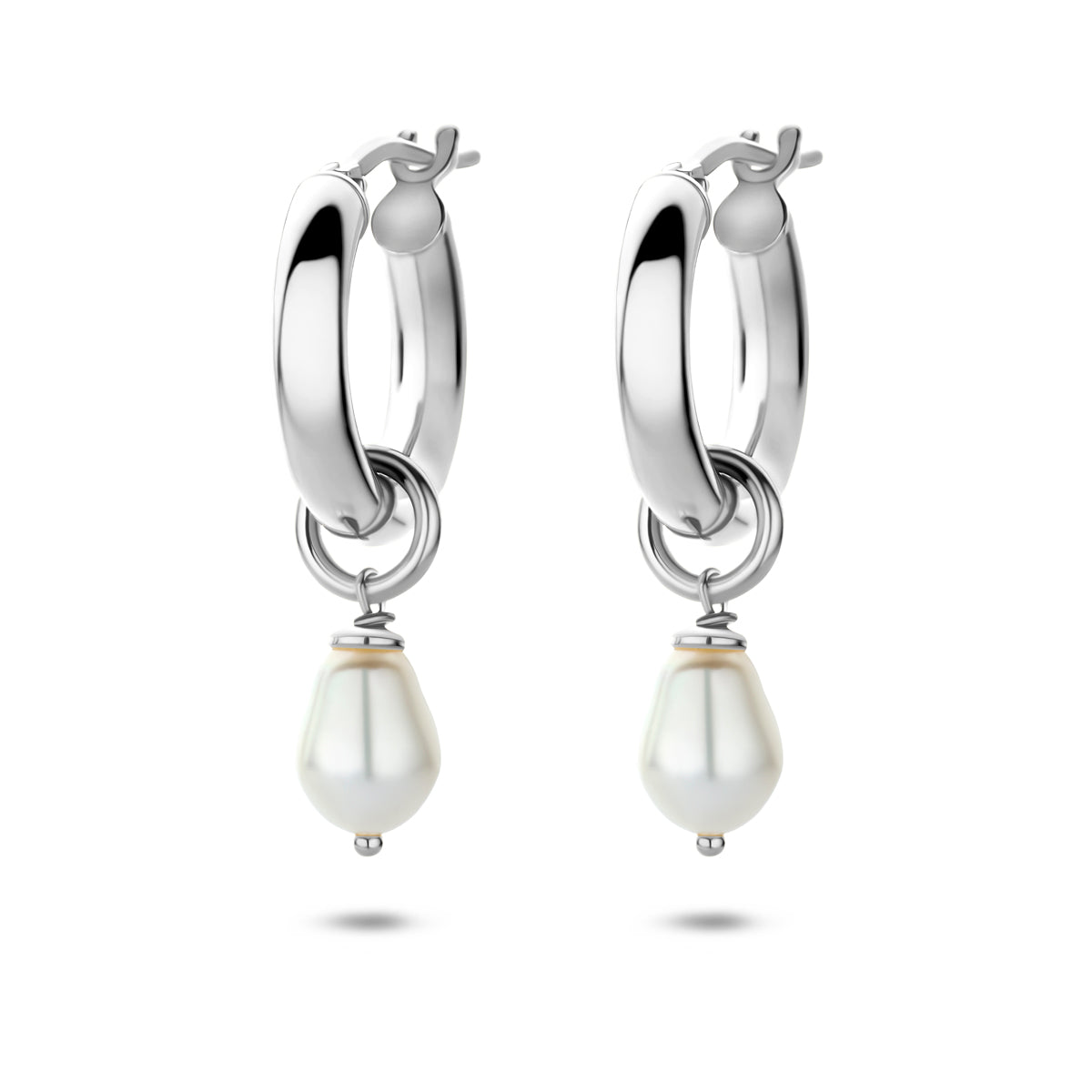 Perlantine - Parel Oorringen - 925 Zilver