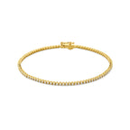 Tennalise - Diamanten Tennisarmband - 14K Geelgoud