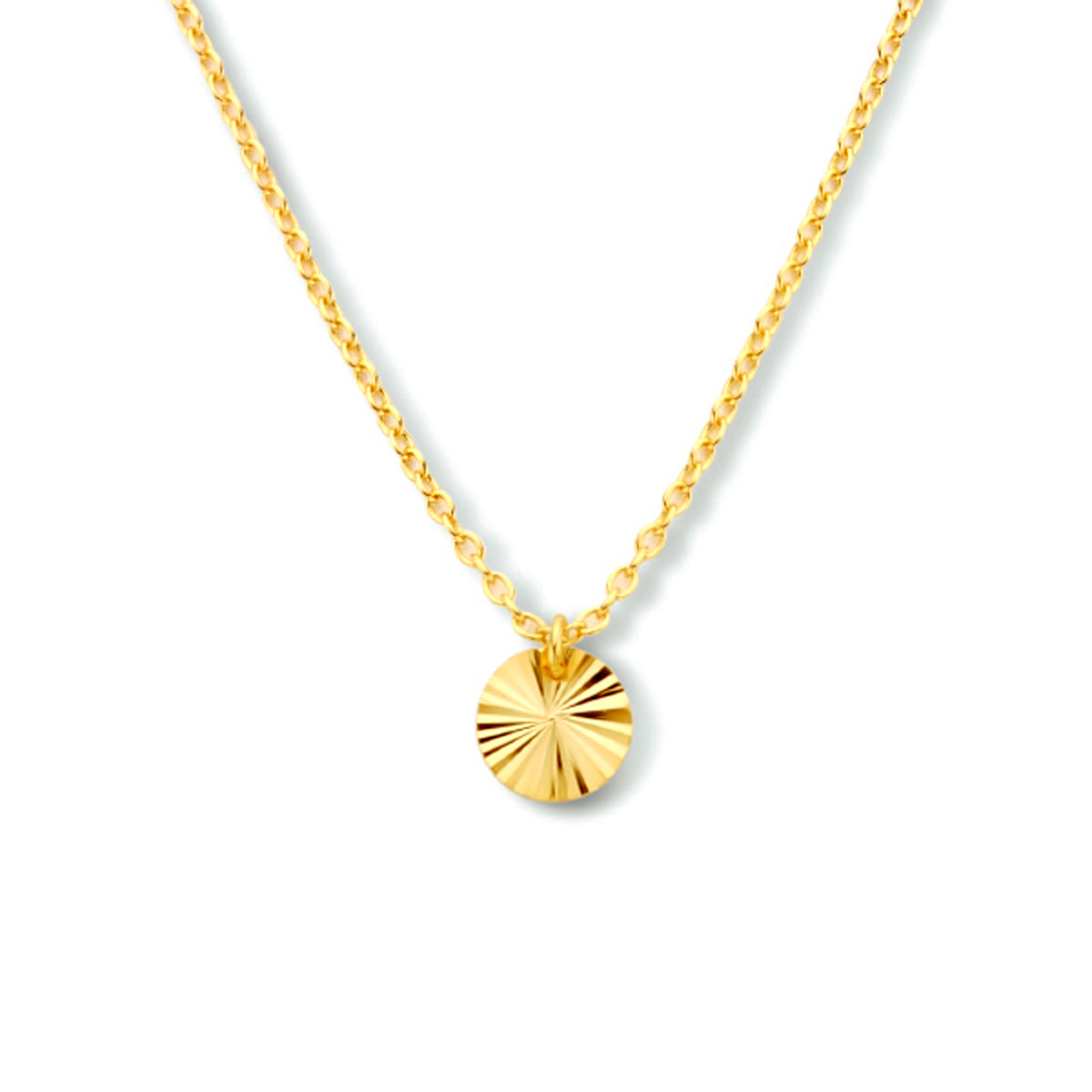 Ketting rondje gediamanteerd