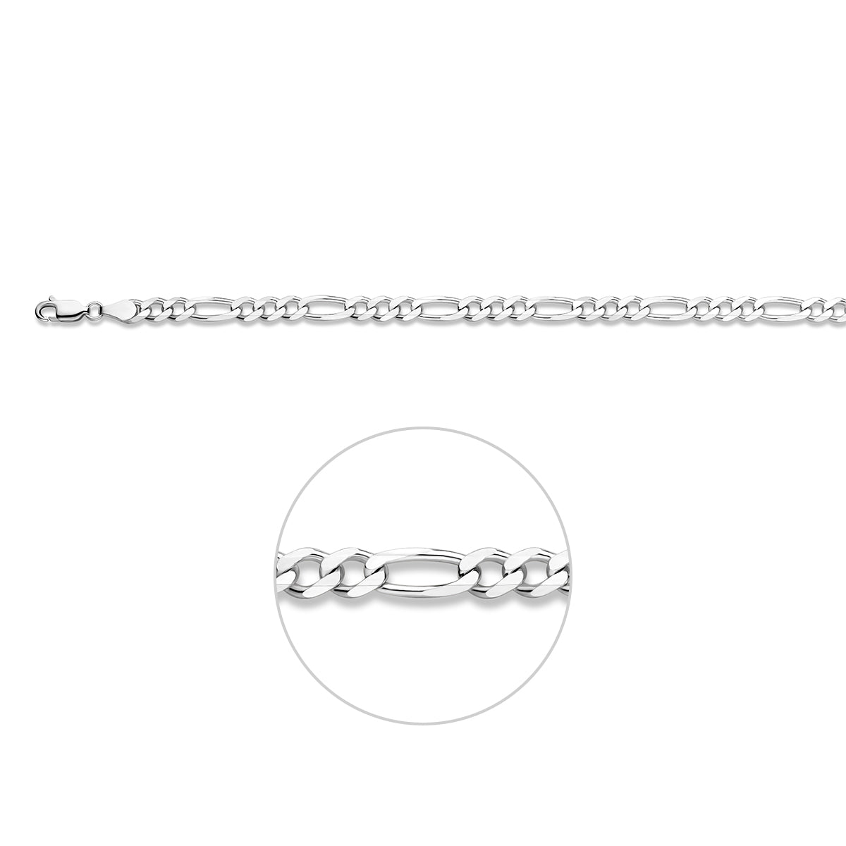 Valerio – Ketting Figaro - 925 Zilver
