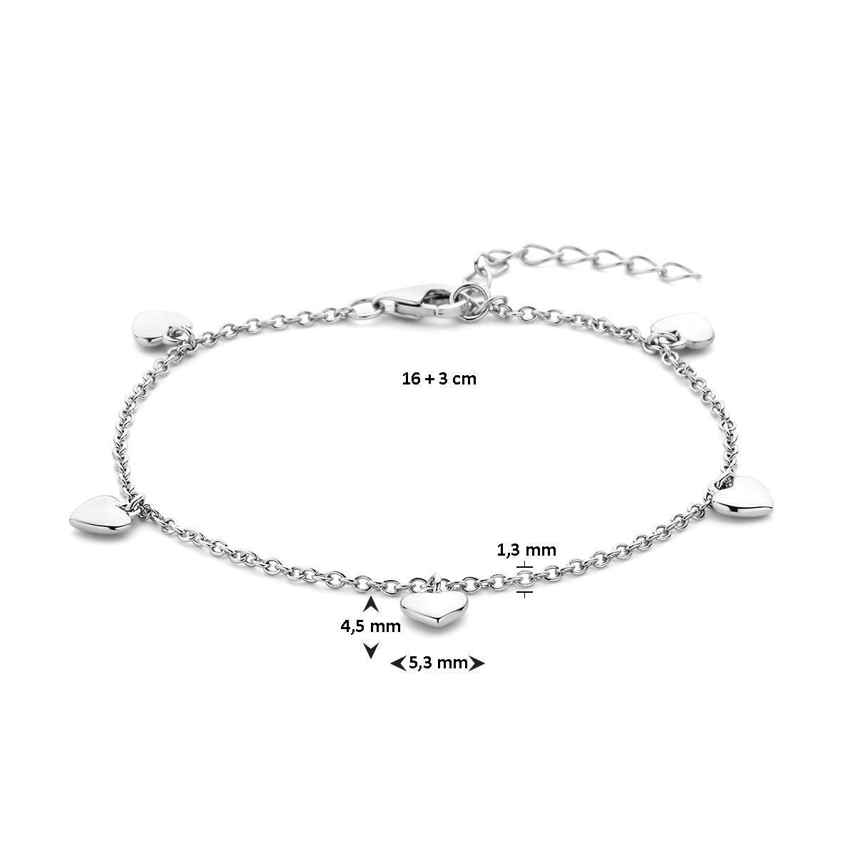 Armband hartjes