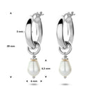 Perlantine - Parel Oorringen - 925 Zilver