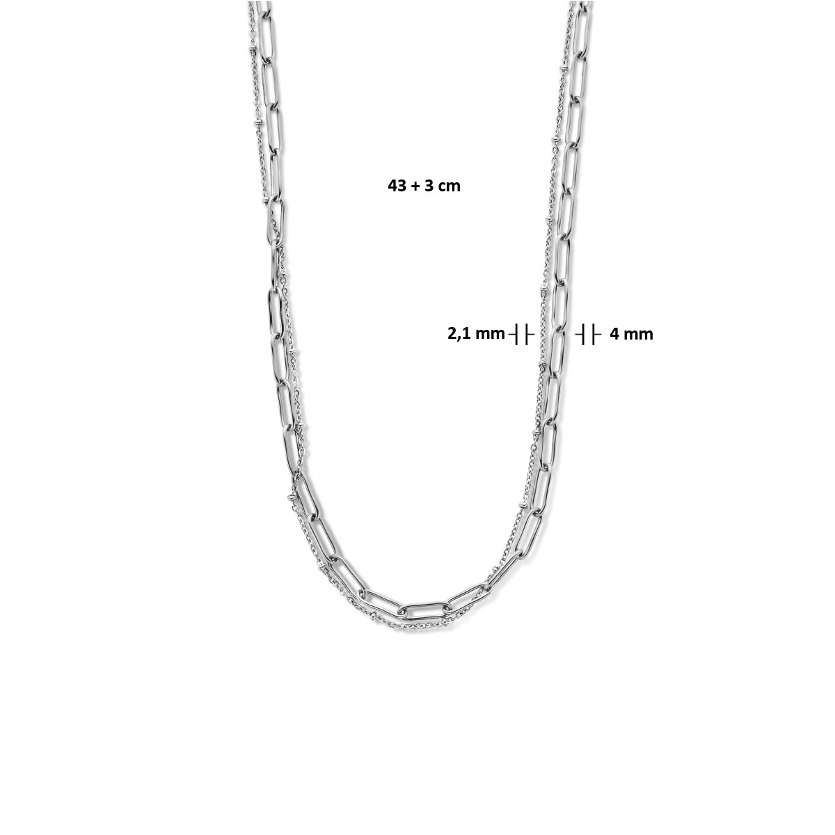 Multi-ketting anker en paperclip ronde buis