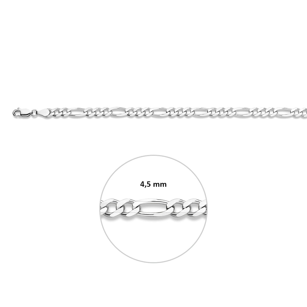 Valerio – Figaro Armband - 925 Zilver
