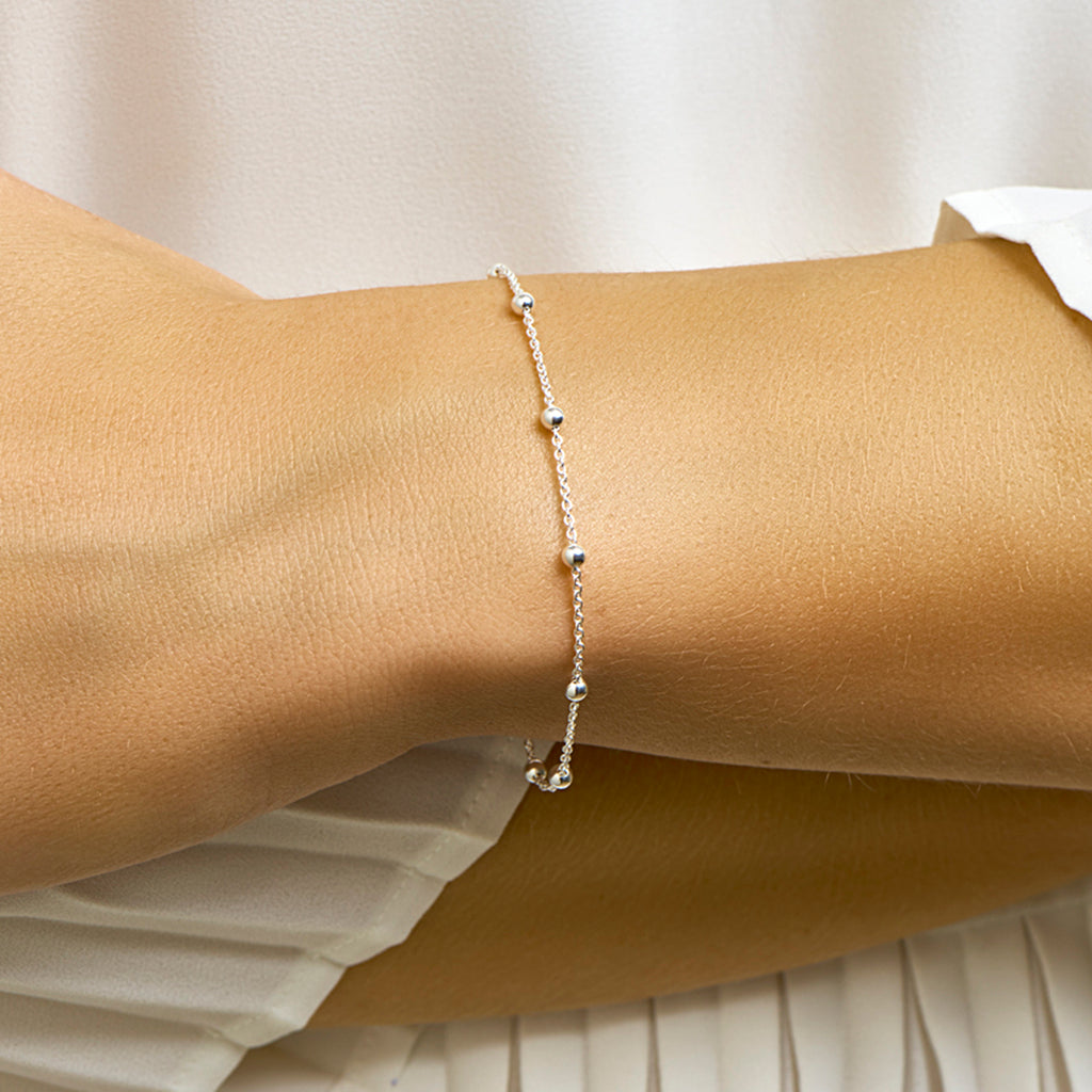 Serena – Bolletjes Armband - 925 Zilver