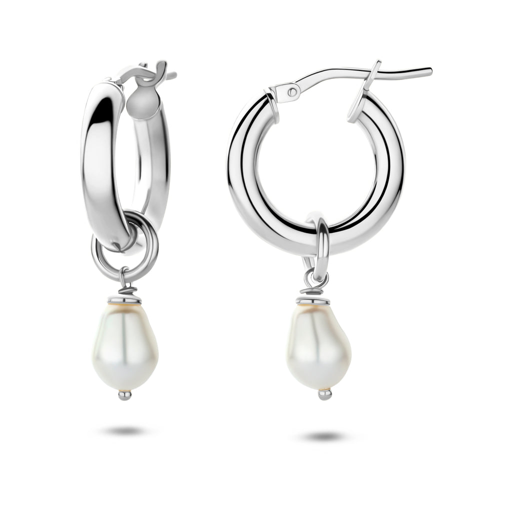 Perlantine - Parel Oorringen - 925 Zilver