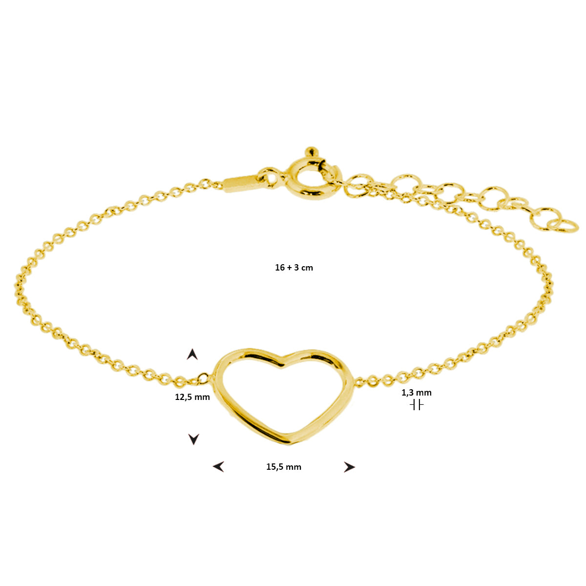 Armband hart