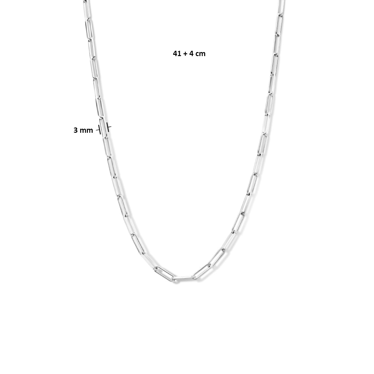 Aurora – Paperclip Ketting - 925 zilver