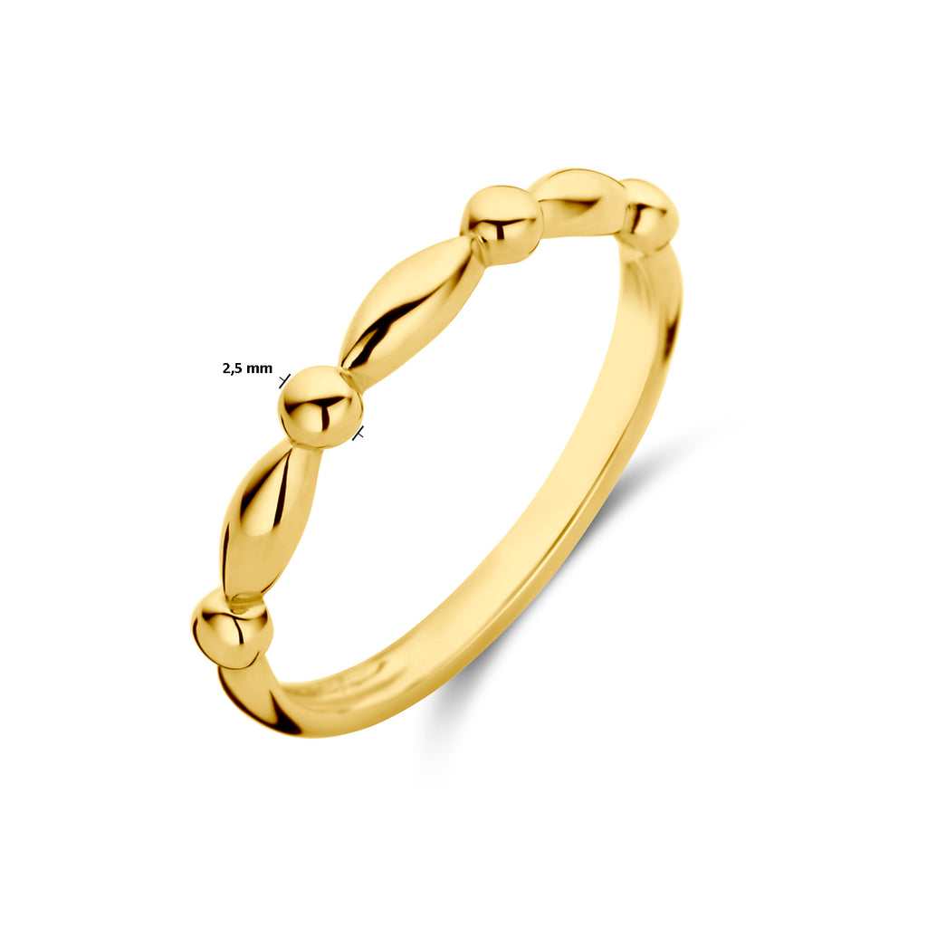 9K gouden damesring Orindeva schuin perspectief - City Juwelier