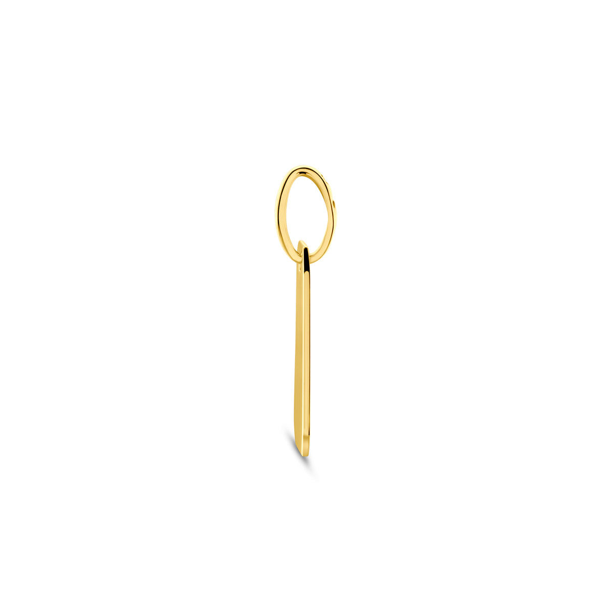 9K gouden hanger Incisella zijaanzicht met oogje voor dames - City Juwelier