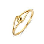9K gouden ring Veralena in geelgoud vooraanzicht voor dames - City Juwelier