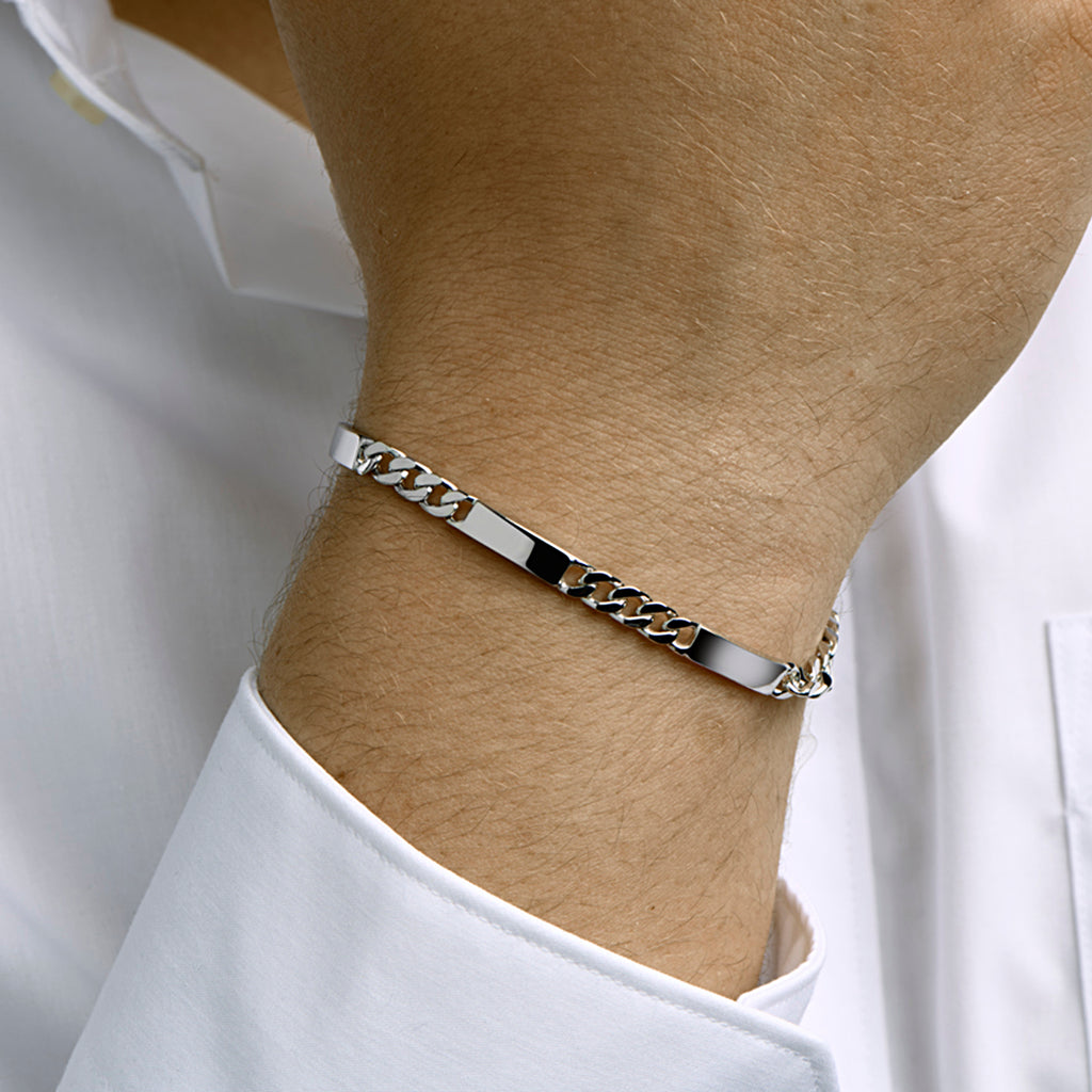 Alessandro – Graveerarmband Gourmette – 925 Zilver Model