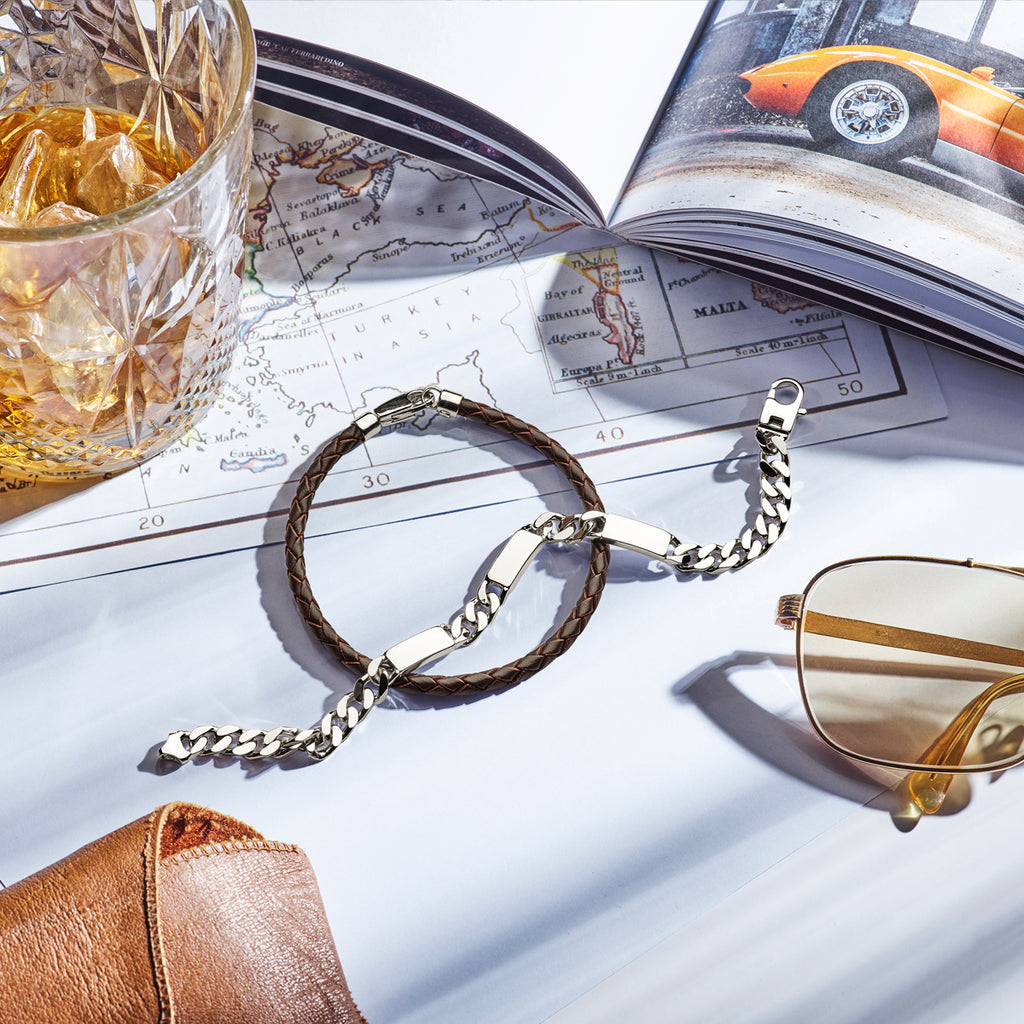 Alessandro – Graveerarmband Gourmette – 925 Zilver Bewerkt