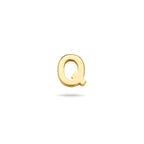 Alphabelle - Letter Oorknop Oorbel 14K Geelgoud - Dames Q