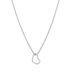 Amorélia – Zilveren Hart Ketting – Stainless Steel City Juwelier Almere