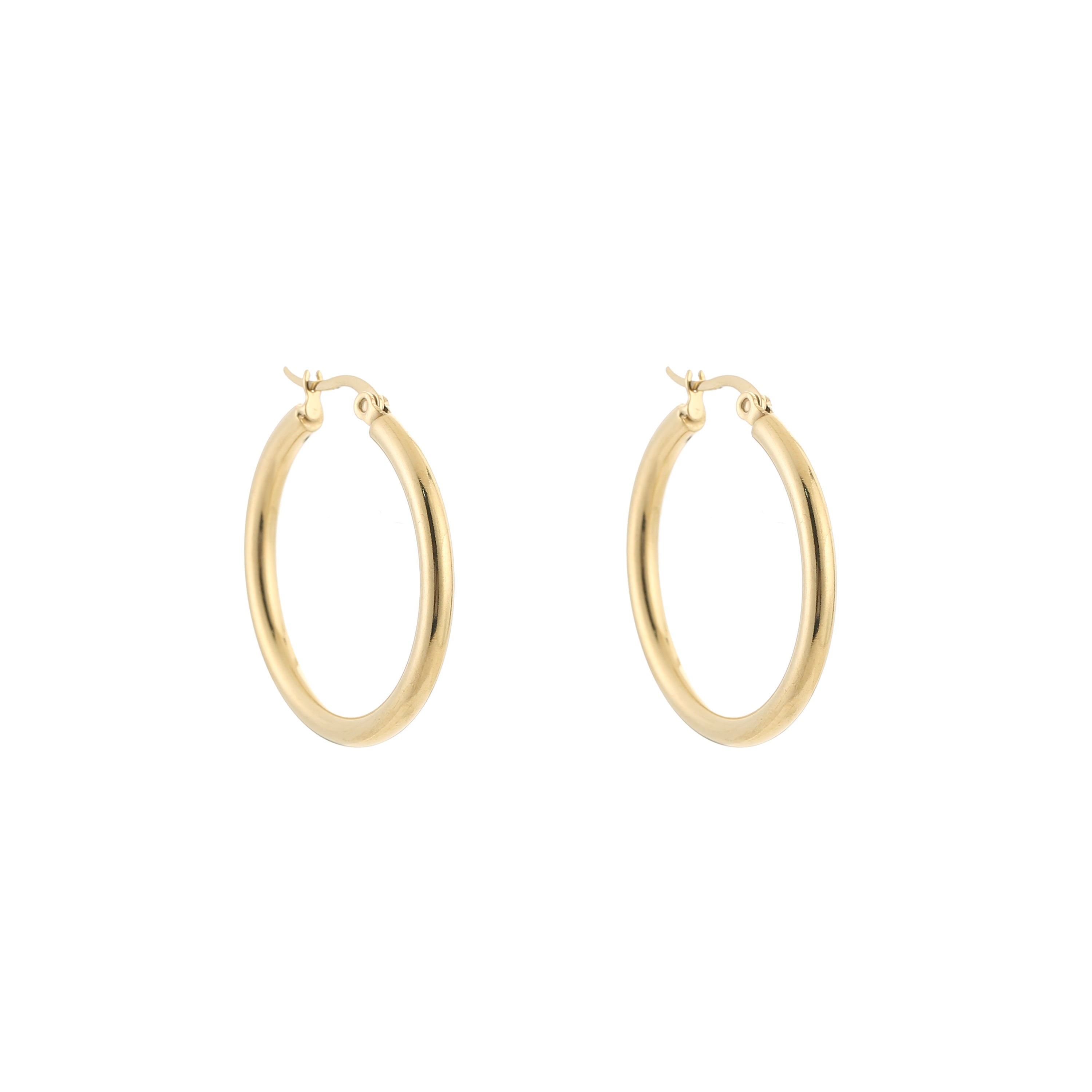 Aureon – Minimalistische Gouden Hoops – Stainless Steel City Juwelier Almere