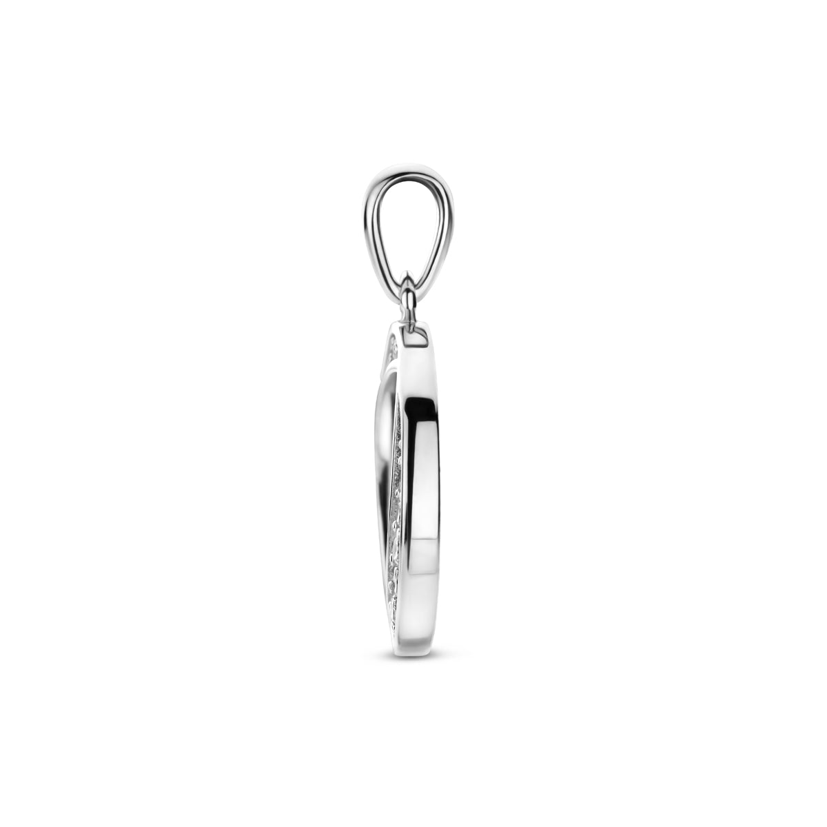 Aureva – Zirkonia Hanger – 925 Zilver Zijkant