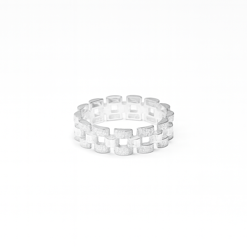 Aurexo – Rolex Schakel Ring – 925 Zilver