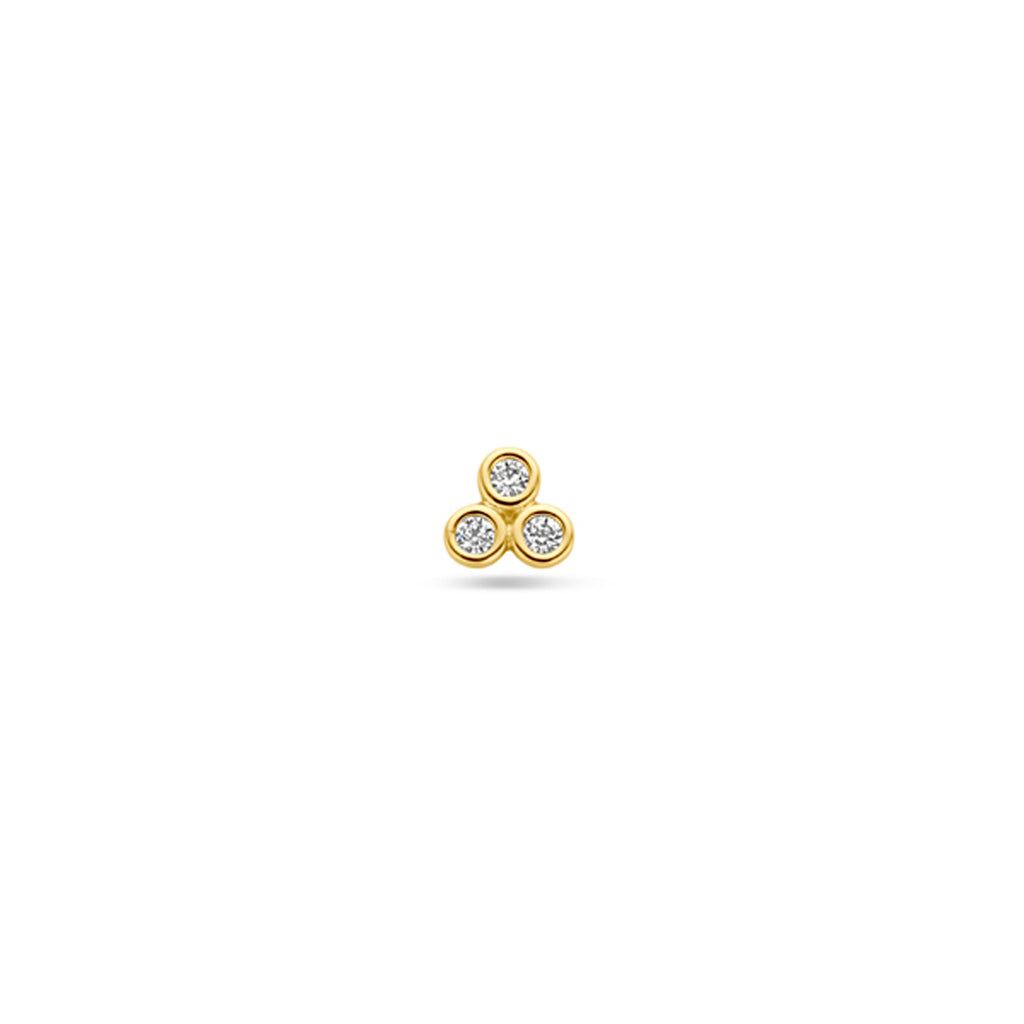 Brillara - Gouden Piercing Zirkonia 14K - Helix Tragus Piercing
