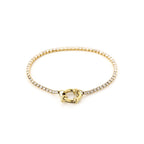 Celestia – Gouden Tennis Armband Zirkonia – Stainless Steel