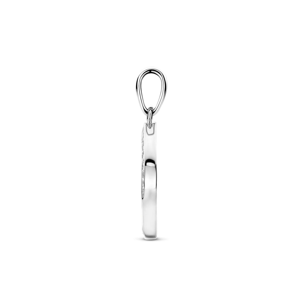 Celestine – Zirkonia Hanger – 925 Zilver - zijkant