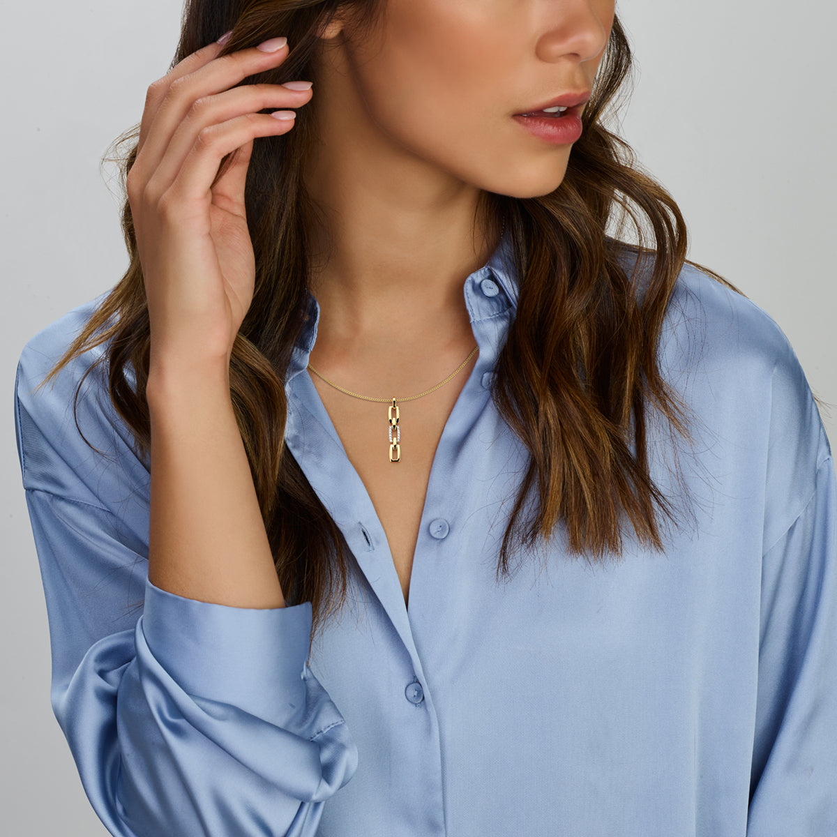 Clarienne - Gouden Dames Hanger 14K Bicolor - Diamant Model