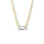 Clarissa - Dames Collier Zirkonia 14K Geelgoud - Cadeau