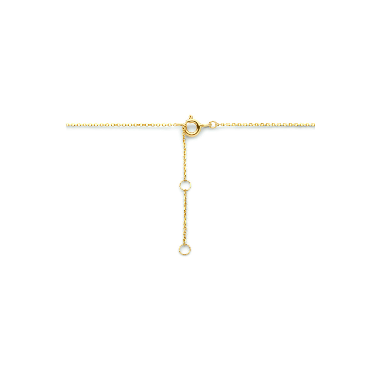 Clavella - Gouden Dames Ketting 14K Geelgoud - Slot Hanger Sluiting