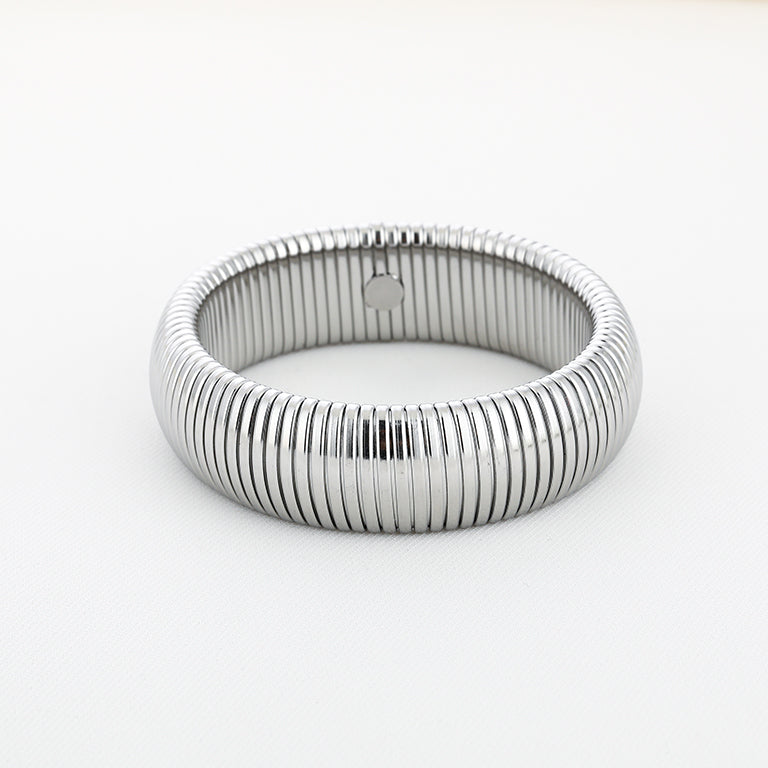 Cleopatra – Zilveren Bangle Armband – Stainless Steel 2