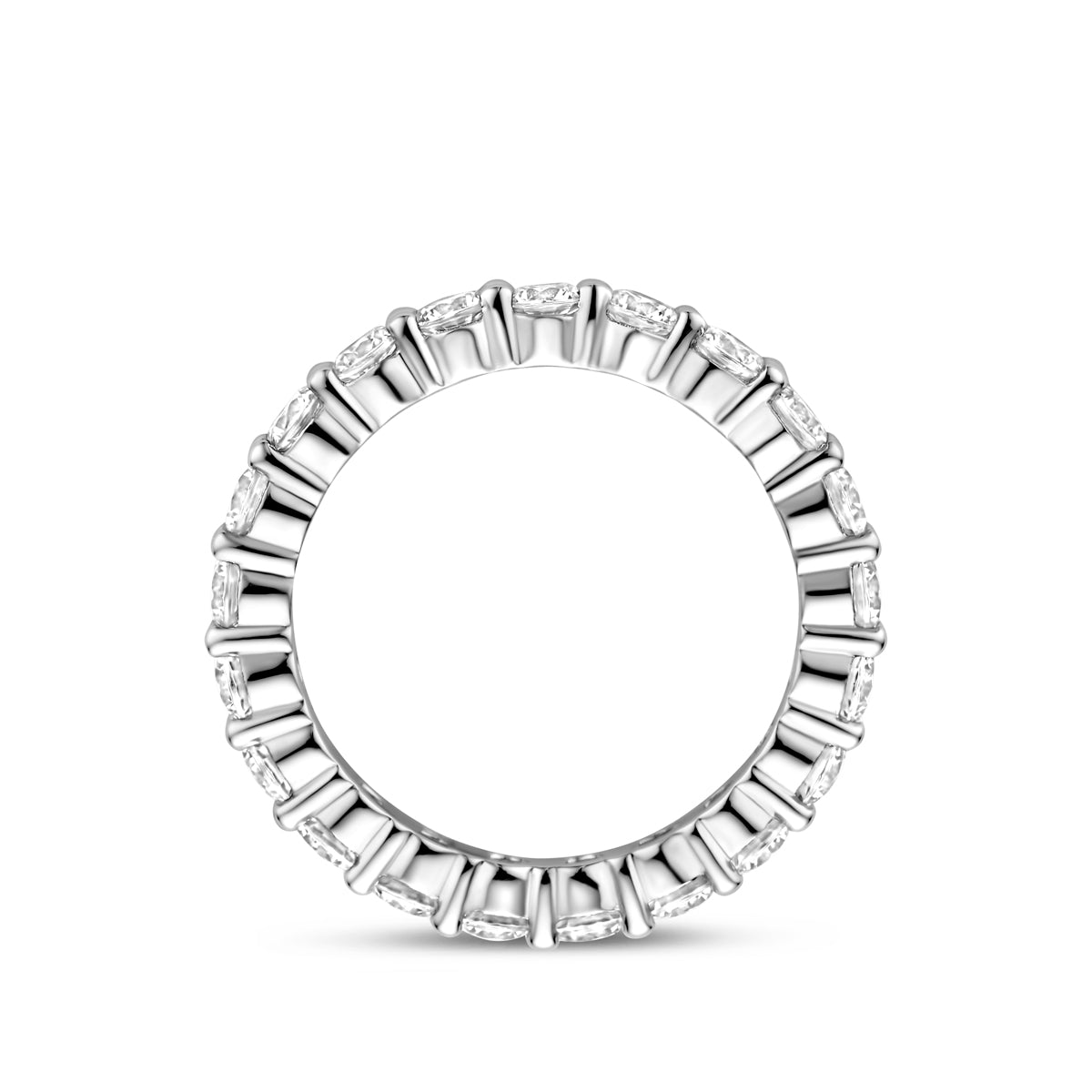 Elara – Zirkonia Ring – 925 Zilver zijkant