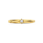 Estellara - Gouden Dames Ring 14K Geelgoud - Lab Diamant Bovenkant
